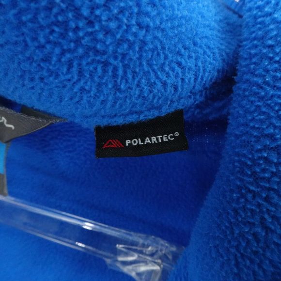 Eddie Bauer First Ascent jacket Mens Medium Blue Polartec Fleece Hiking Outdoors - Picture 11 of 16